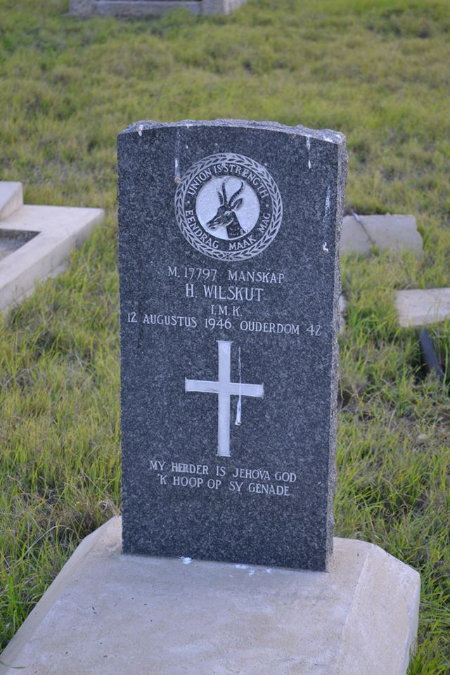 Photo from /search/photos/South Africa/Western Cape/ROBERTSON CEMETERY/wilskut_h_01.jpg